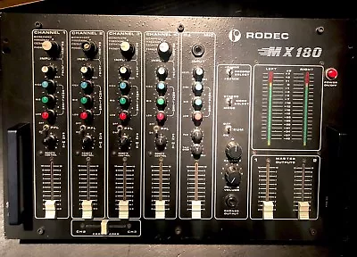 Kaufen Rodec MX180, RARITÄT 4-KANAL DJ Mixer TOP ZUSTAND (aus Privater Nutzung) • 1,500€