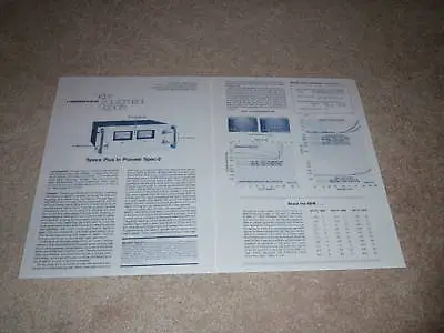 Kaufen Pioneer SPEC-2 Stromverstärker Review, 1977,2 Seiten, Info • 9.02€