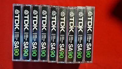 Kaufen Audiokassetten ►TDK SA-90 High Resolution ◄ Tapedeck Music Cassette 9 Stück! • 16.50€