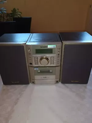 Kaufen SHARP Mikro Kompakt-Stereo-Anlage XL-560H Radio+Kassette+CD • 45€