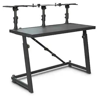 Kaufen Höhenverstellbarer Gravity DJ-Desk Mit Flexibler Lautsprecher- Und Laptop-Ablage • 309€