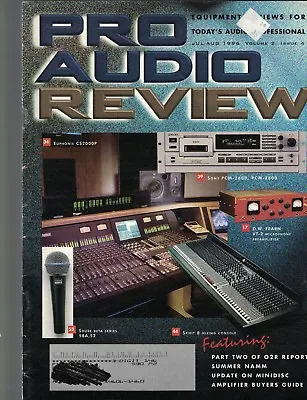 Kaufen Pro Audio Review Magazin Juli 1996 Minidisc Verstärker • 10.97€