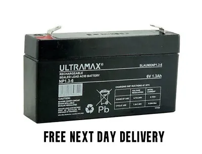 Kaufen 10 X NP1.3-6 Ultramax 6 V 1,3 Ah Blei-Säure-Akku - Wie Yuasa 6 V 1,2Ah NP1.2-6 • 110.53€