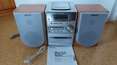 Kaufen Sony CMT-NE3 Micro Hifi Stereo Anlage Mit Kassette CD Radio Mit Lautsprecher • 85€