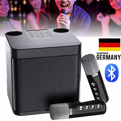 Kaufen Profi Karaoke Set Anlage Bluetooth Karaoke Lautsprecher Machine Mit 2 Mikrofonen • 55.99€