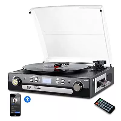 Kaufen DIGITNOW Vinyl Plattenspieler Bluetooth Plattenspieler Schallplattenspieler M... • 102.52€