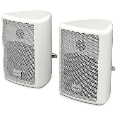 Kaufen Regallautsprecher PR-41W Soundsystem Boxen 75W Wandhalterung Weiß AKZEPTABEL • 25.95€