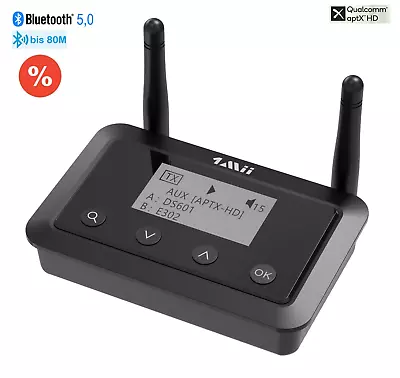 Kaufen 1Mii B03+ BT 5,0 HiFi Audio 3 In 1 Empfänger/Transmitter, LCD, AptX-HD Optical • 69.99€