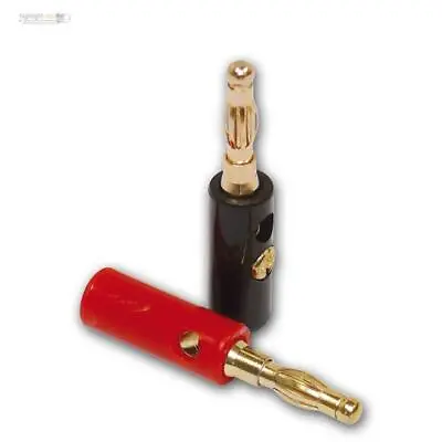 Kaufen 4er Set Bananenstecker 2 X Rot, 2 X Schwarz Lautsprecherstecker, Stecker Dynavox • 3.89€