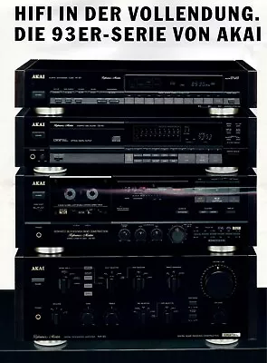 Kaufen AKAI Stereoanlage Reference Master AM 75,GX95 MKII,CD73 4 Teile Mit Holzseiten • 1,200€