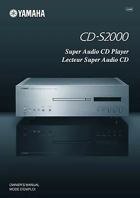 Kaufen Bedienungsanleitung-Operating Instructions Für Yamaha CD-S2000  • 12€