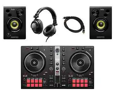 Kaufen Hercules DJControl Inpulse 300 MK2 DJ Controller Kopfhörer Aktivlautsprecher Set • 323€