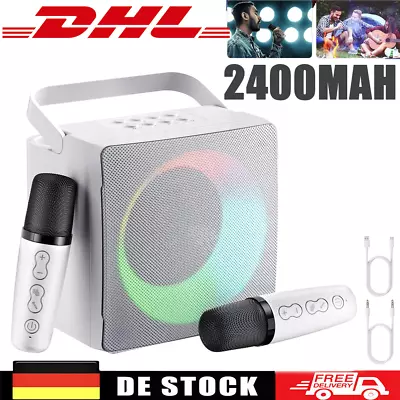 Kaufen Karaoke Anlage Maschine System Bluetooth Lautsprecher Mit 2 Mikrofonen Musikset • 39.99€