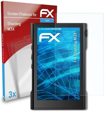 Kaufen AtFoliX 3x Displayschutzfolie Für Shanling M3X Schutzfolie Klar Folie • 8.69€