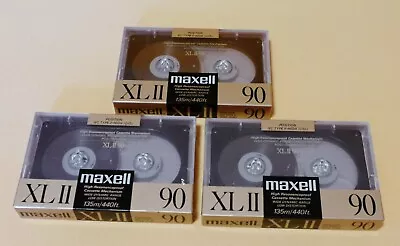 Kaufen MAXELL XL-II 90 Type II  Chrome-Position MC-Audio-Kassette 3x Neu • 50€