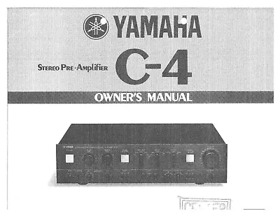Kaufen Bedienungsanleitung-Operating Instructions Für Yamaha C-4  • 9.50€