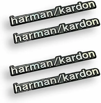 Kaufen 4x Harman Kardon Lautsprecher Aufkleber Car Audio 3D Aluminium Emblem Abzeichen • 5.49€