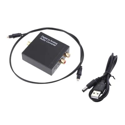 Kaufen Digital Optical Coax Zu Analog RCA Audio Converter Adapter Mit 5V USB • 14.24€