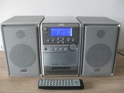 Kaufen JVC CA-UXS15 Micro Stereo Anlage Mit Tape Deck +CD Player +Fernbedienung +Boxen  • 29€