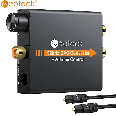 Kaufen Neoteck DAC Konverter Digital Auf Analog Audio Adapter Optisch Koaxial Toslink • 19.99€