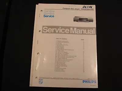 Kaufen Original Service Manual Schaltplan Philips CD930/005/05S • 12.50€