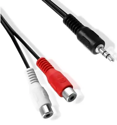 Kaufen 1,5m Klinken Klinke 3,5mm Stecker 2 Cinch BUCHSE Adapter Kabel AUX Chinch RCA 💛 • 5.54€