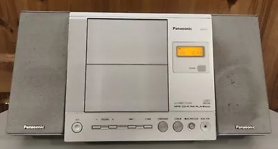 Kaufen Panasonic SA-EN27 Design Mini Stereoanlage + 2 Boxen SB-EN25 - Aluminiumfront • 30€