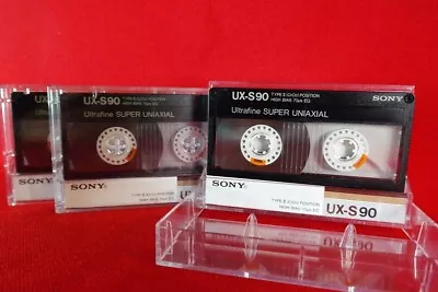 Kaufen Audiokassetten ►SONY UXS- 90 Ultrafine◄ Tapedeck Music Cassette 3Stk! Top! • 1€