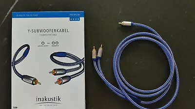 Kaufen Inakustik Premium Y-Subwoofer Kabel, 2,0 M, Wie Neu, In OVP • 25€