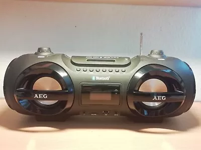 Kaufen AEG Stereo Radio Soundbox CD MP3 Mit Bluetooth SR 4359 BT S.Fotos, Beschreibung! • 25€