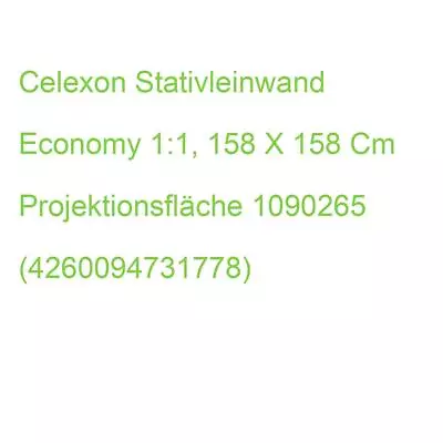 Kaufen Celexon Stativleinwand Economy 1:1, 158 X 158 Cm Projektionsfläche 1090265 (4260 • 183.15€