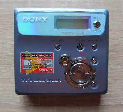 Kaufen SONY MZ N 505 Blau MIni Disk Player Recorder • 49€
