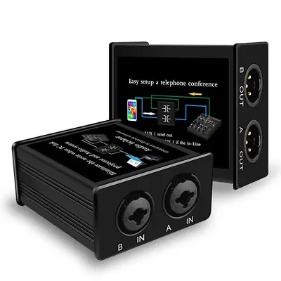Kaufen H32D Prof Bm FullRange Audio Entstörfilter Isolator Adapter Ground Loop 20-24KHz • 98.95€