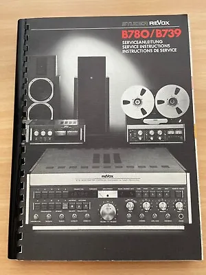 Kaufen Original REVOX B780 B739 Service Anleitung Manual (from Collection) - NEU / NEW! • 69€