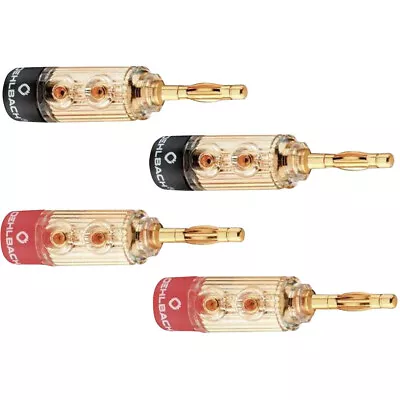 Kaufen Oehlbach 3030 Lautsprecher-Steckverbinder Stecker, Gerade   Gold, Rot, Schwar... • 51.99€