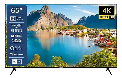 Kaufen Telefunken 65  Smart TV - 4K UHD Fernseher Mit Dolby Vision HDR Und Triple-Tuner • 399.99€