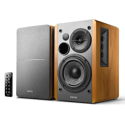 Kaufen Edifier 2.0 BT Soundsystem Studio R1280DB Braun Holz Bluetooth Lautsprecher • 109.99€
