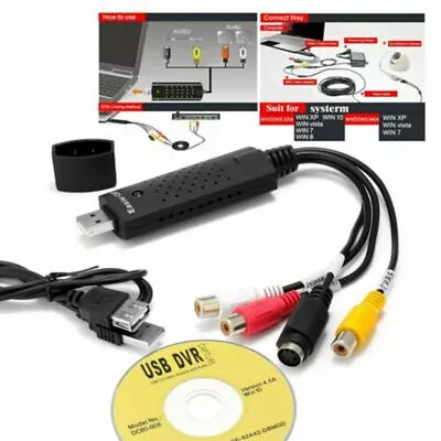 Kaufen Videokassetten VHS Auf DVD Konvertieren Digitalisieren USB-Adapter F. PC Laptop • 11.99€