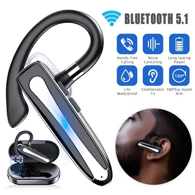Kaufen Bluetooth 5.1 Kopfhörer Stereo In-Ear Ohrhörer Einzel IPX7 Headset Mit Ladebox • 18.99€