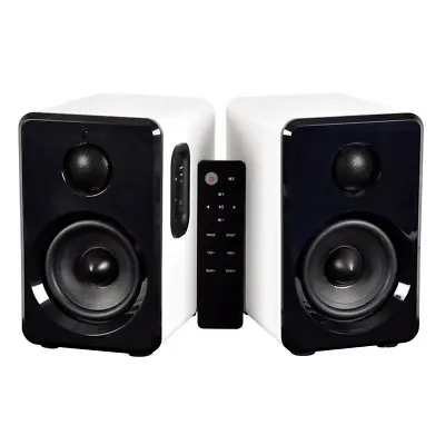 Kaufen AV:Link Active Bluetooth Bücherregal Lautsprecher HiFi Soundsystem Weiß  • 81.39€