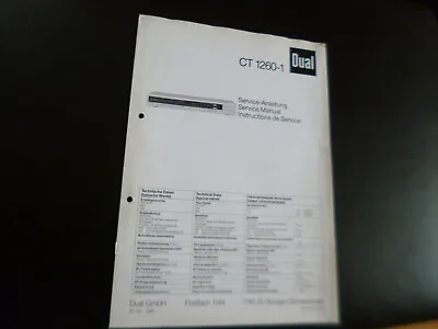 Kaufen Original Service Manual Schaltplan Dual CV 1260-1 • 11.90€