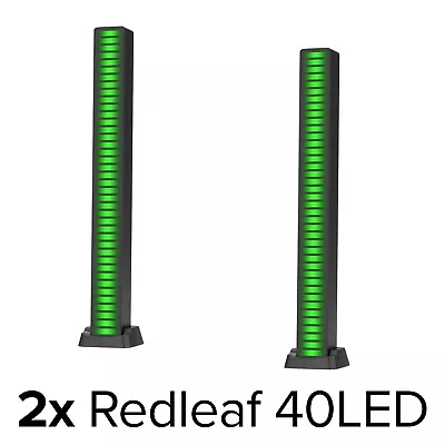 Kaufen 2x RGB Equalizer Redleaf 40LED Spectrum Display Sound Grafik Klanggrafik Lichtsä • 34.98€