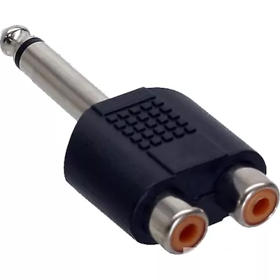 Kaufen Audio Mono Adapter 6,3mm Klinke Stecker Cinch Chinch Kupplung Buchse Weiblich • 4.69€