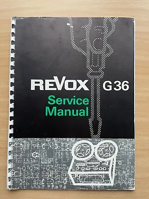 Kaufen Original REVOX G36 Service Anleitung English Manual #2   (from Collection) -TOP! • 49€