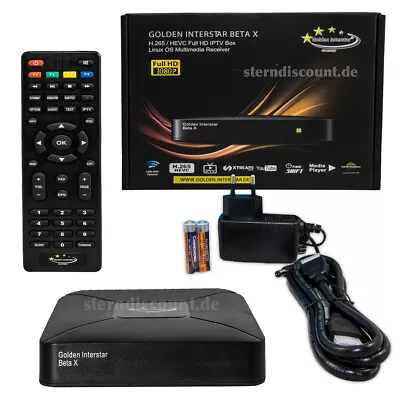 Kaufen Golden Interstar BETA X IPTV BOX Stalker IP Receiver HD Linux OS 2GB RAM - HDTV • 59.90€