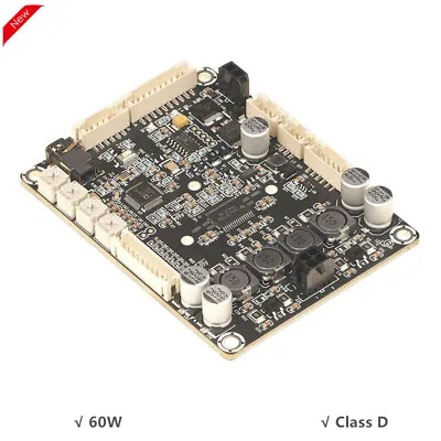 Kaufen 1x60W Class D Subwoofer Amp Board DSP Electronic Crossover Adjustable EQ • 32.71€