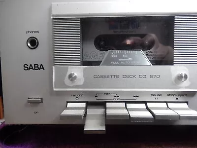 Kaufen SABA CD 270 Cassettendeck Gebraucht In Funktion Mit A/W • 18.01€