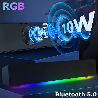 Kaufen Neu Bluetooth5.0 Soundbar TV-PC Sound System 3D Surround Subwoofer Lautsprecher  • 24.99€