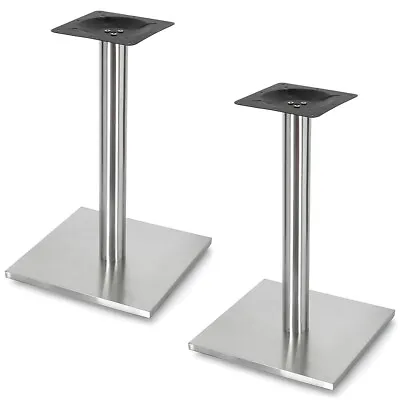 Kaufen Tischuntergestell 2x Tischsäule Möbelfuß Aus Edelstahl Ständer Boxenständer 📌 • 142.80€