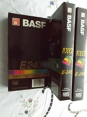 Kaufen 3 BASF EXTRA GRADE U. SUPER HIGH GRADE Videokassetten EQ 240 VHS IM BESTZUSTAND! • 2.99€